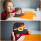 Jenaai 24 Pcs Pilgrim Hat Craft Kit with Turkey Decoration Thanksgiving Novelty Hats Autumn Handmade Fun Home Activity DIY Suppl