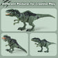 DINOSAURS'ISLAND TOYS Giganotosaurus Dinosaur Action Figure with Sound & Light, Green, Model RS069-2C, Perfect for Kids 3-7, Ideal Birthday Gift