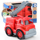 PLAY Eco-Friendly Fire Trucks, [USDA Certified] No BPA/Phthalate/PVC, Recycled Bioplastic Ladder Fire Engine Toy Gift for Boy Gi