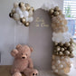 Boho Balloon Arch Beige Balloon Garland Kit, 113 Packs Neutral White Sand Balloon Nude Cream Peach Balloon And Metallic Champagn
