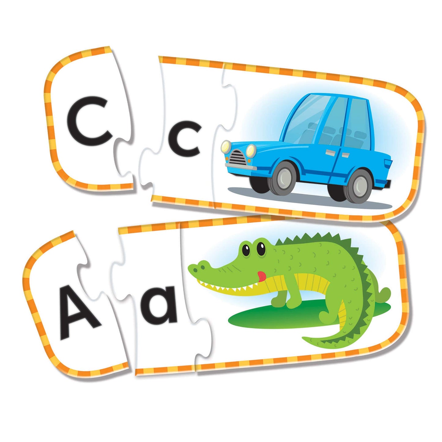 Learning Resources Alphabet Puzzle Cards, Kindergarten Readniness, Self Correcting Puzzles, Ages 4+, Multi