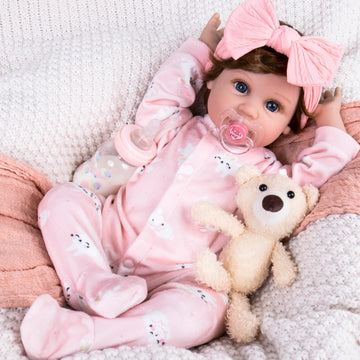 Aori Lifelike Reborn Baby Doll - 22 Inch Realistic Newborn Girl Doll- Great Gift For Grandama And Kids 3+