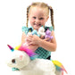 Dreamsbe Unicorn Stuffed Animal With Mommy And 4 Baby Unicorns For Girls - Plush Mom Unicorn Stuffie With Pocket For Babies In H