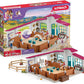 Schleich Horse Club Peppertree Riding Arena 179-Piece Horse Playset With Riding Arena Stable Set, 2 Horses, 3 Horse Rider Figurines And Horse Toys For Girls & Boys Ages 5+, 42639