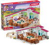 Schleich Horse Club Riding Arena Playset - 179 Pieces, 2 Horses, 3 Riders, Plastic, Multi, Model 42639, Ages 5+