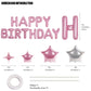 Canrevel Happy Birthday Banner 13Pcs 16 Inch Mylar Foil Letters With 12Pcs Star Balloons Birthday Party Decorations For Kids And