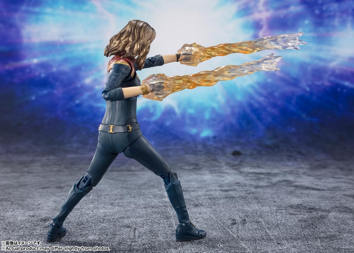 TAMASHII NATIONS - The Marvels - Captain Marvel (The Marvels), Bandai Spirits S.H.Figuarts Action Figure