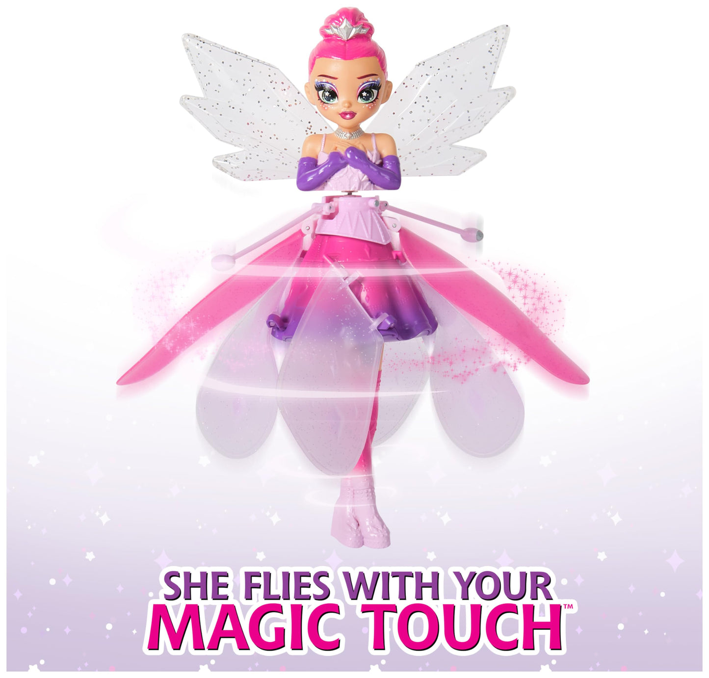 Crystal Flyers, Magical Flying Toy Doll With Crystal Wings, Girls Gifts, Interactive Kids Toys For Girls And Boys Ages 5 And Up