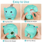 Piggy Bank Girls, Unbreakable Piggy Banks Large Money Coin Bank For Kids With Diy Stickers, For Birthday, Easter, Baby Shower, Green