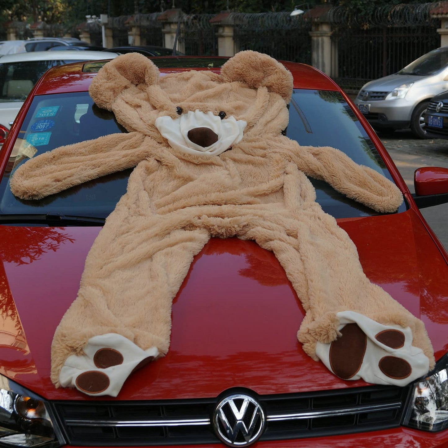 Fengheshun 78' (6.5 Feet) Giant Teddy Bear Cover (Not Stuffed), Best Gift For Girlfriend On Valentine'S Day