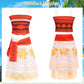 Raaibb Kids Halloween Costume Set For Ocean Princess Costume Girls Kids Princess Dress Up Birthday Party Outfits Dress For Hawai