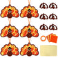 Qyeahkj 36 Set Thanksgiving Turkey Suncatchers Crafts for Kids DIY Fall Window Tissue Paper Craft Kit Autumn Hanging Decor for H