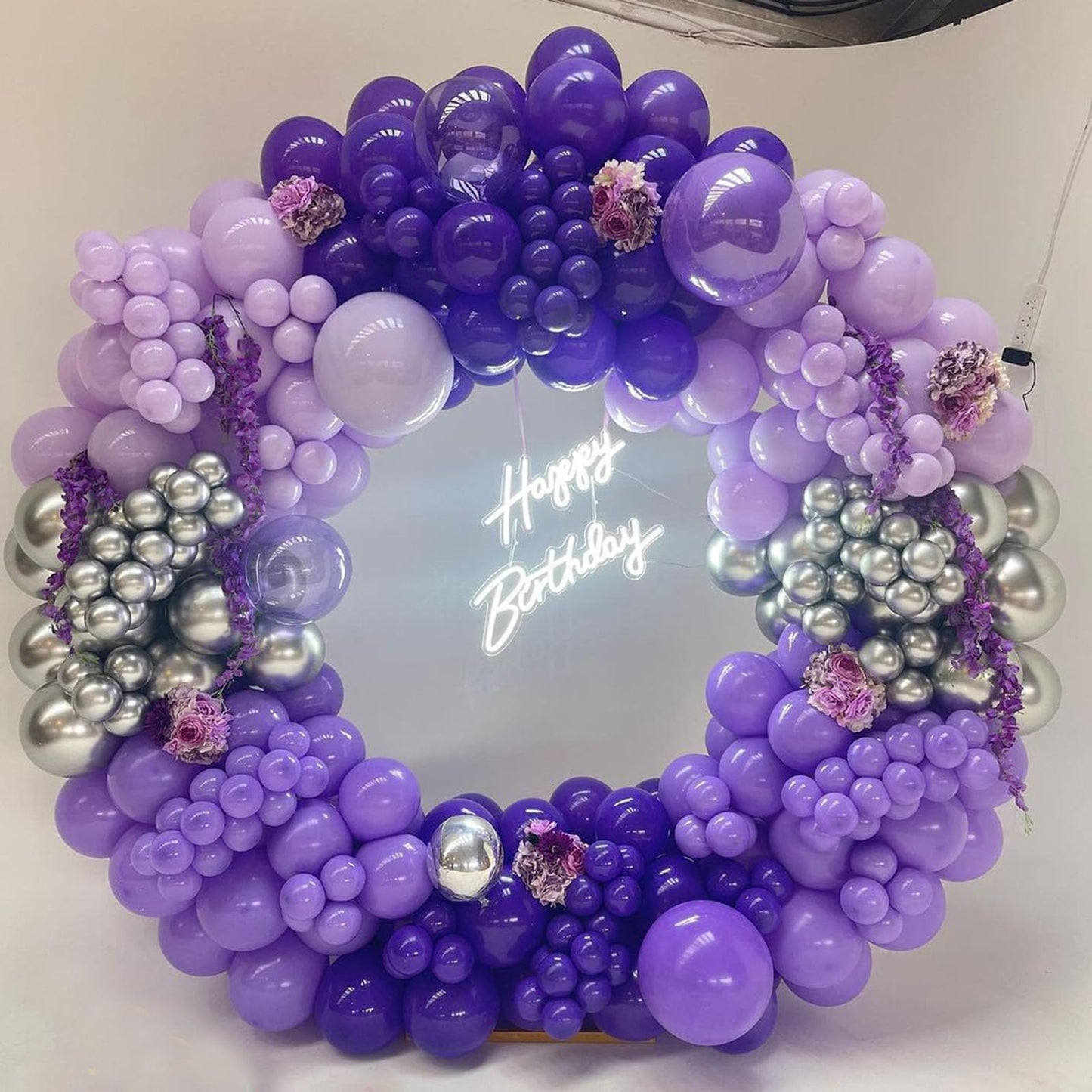 Purple Balloons In Different Sizes 5 10 12 18Inch-134Pcs Purple Balloons For Garland Arch
