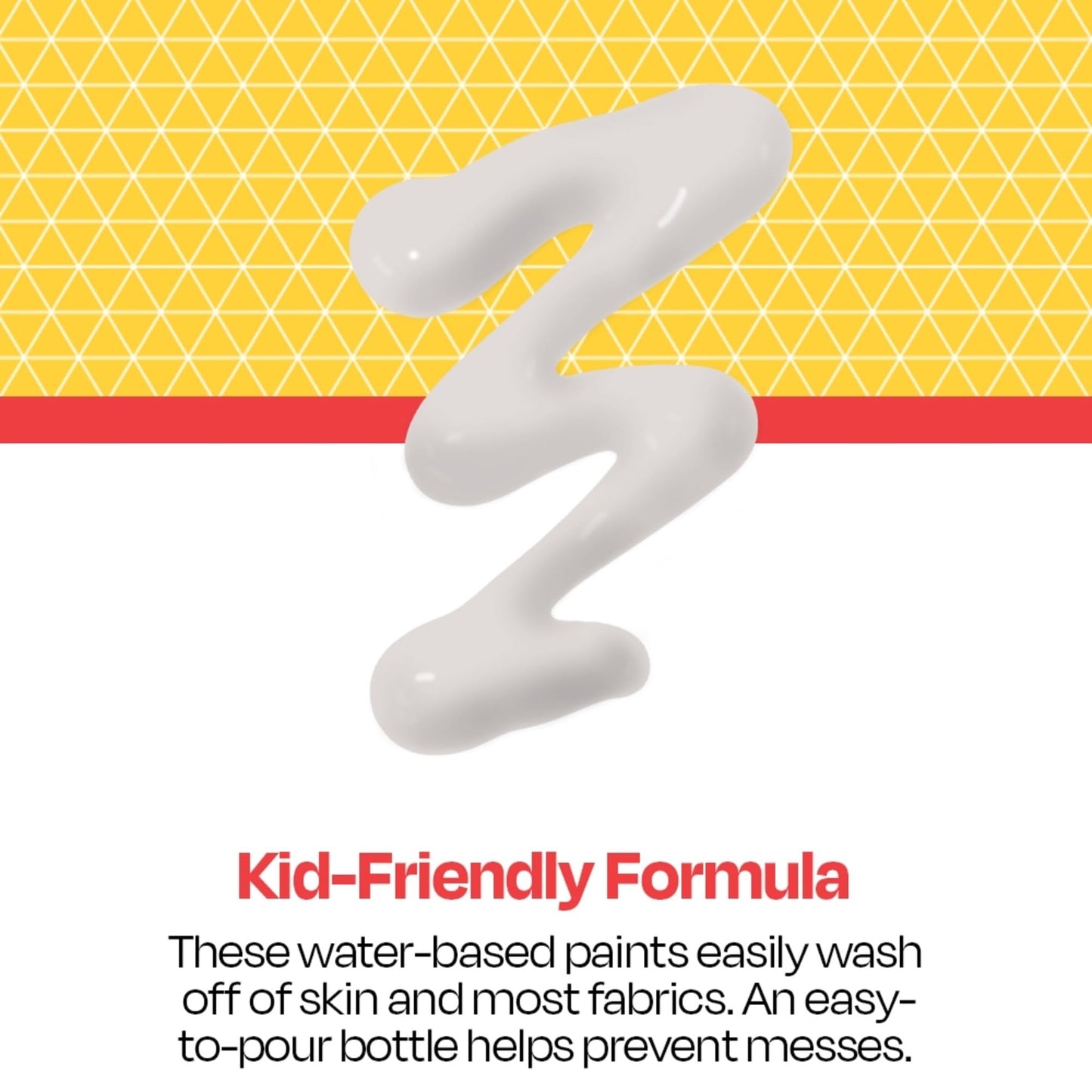 School Smart Washable Finger Paint, White, 1 Quart Bottle