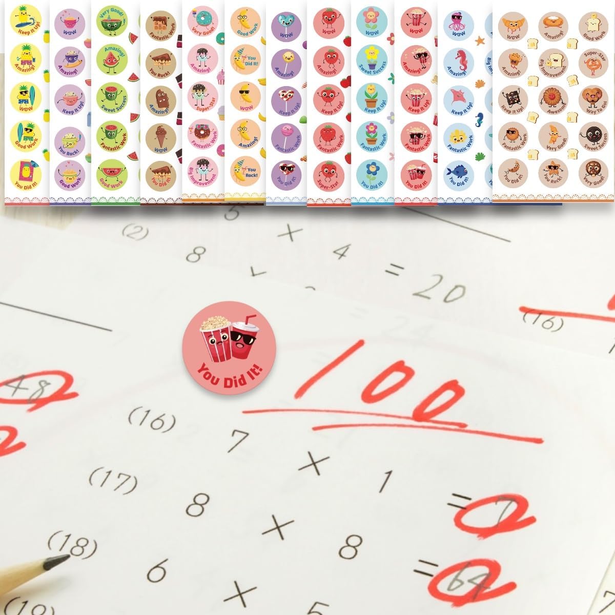 Joyful Artistry Scratch And Sniff Stickers, 72 Sheets, 12 Different Scents, Reward Stickers For Kids, Smelly Stickers, Scented S