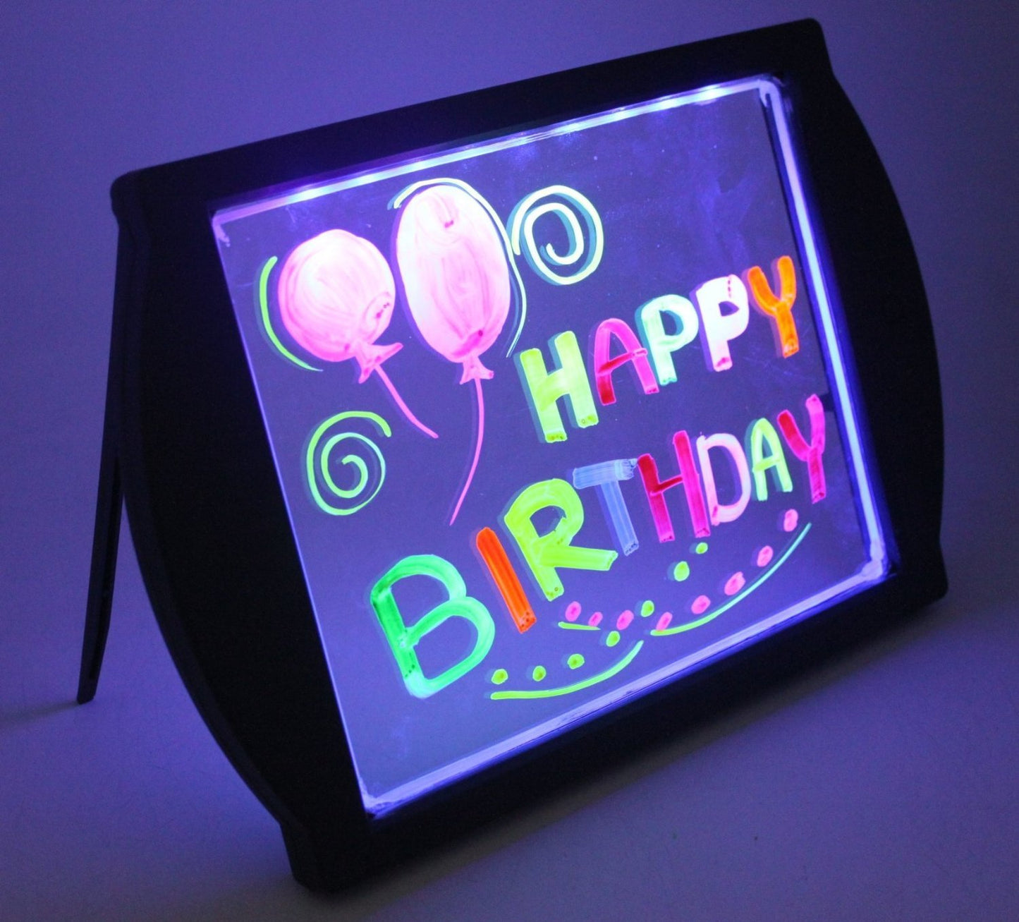 Marvin's Magic Neon Glow Craft Kit - Light Up Tracing Pad for Kids - Black Glow Art Board - Model MMG 009/B