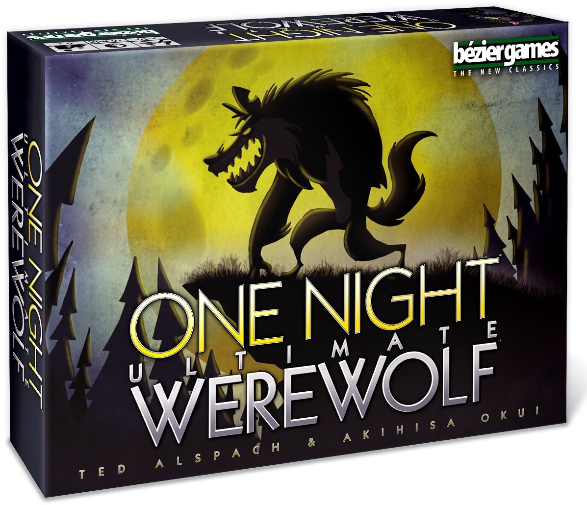 Bezier Games One Night Ultimate Werewolf Party Game - Fast-Paced Social Deduction, Cardboard, Black, Model BEZ00007