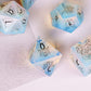 UDIXI Opal Stone DND Dice Set, 7PCS Gemstone Dice Stone Dice Set D&D with Gift Case for Dungeons and Dragons Table Games (Beast