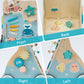 Robotime Wooden Baby Push Walker, Ocean-Themed Wooden Baby Walker With Wheels, Sit-To-Stand Activity Center, Push Toy For Toddle