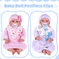 Babeside Baby Doll Bottles Set With Baby Doll Bibs Doll Pacifiers And Pacifier Clips Chain, Cute Baby Doll Feeding Set For Rebor