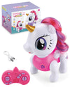 Unicorn Robot Toys for Girls and Boys Rechargeable, Voice and Remote Control Unicorn Robots Interactive Talking Smart Partner wi