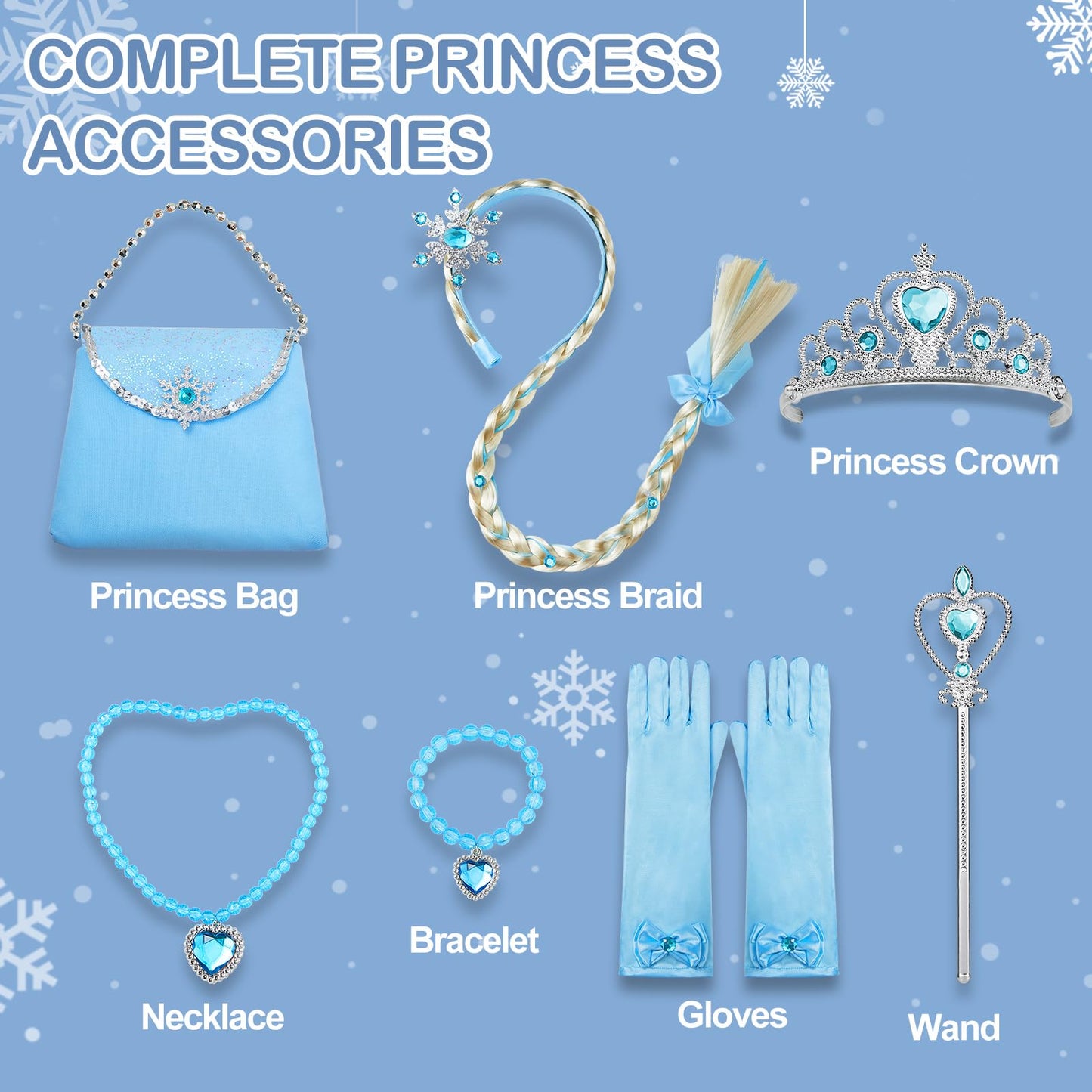 Davvew Princess Dresses For Girls Light Up Princess Costume For Little Girls Christmas Halloween Costume For Kids Toddler