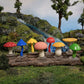 Accoutrements A Collection Of Set Of Eight Soft Vinyl Mini Magical Mushrooms
