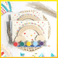 BOIKOKY 12 Pack Rainbow Party Favors for Kids, Wooden Cutouts with Magnets, Painting Kits, Colorful Gifts