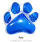 Cymylar Dog Party Decorations/Dog Paw Print Balloons/Foil Balloon Lets Pawty Alphabet Balloon Decoration/23Pcs Pink Balloons Pet