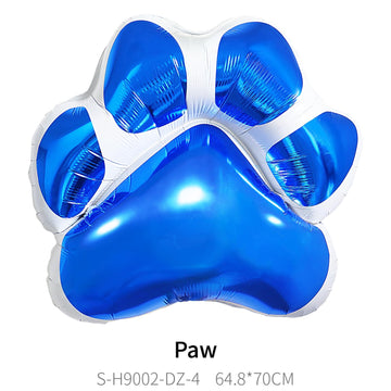 Cymylar Dog Party Decorations/Dog Paw Print Balloons/Foil Balloon Lets Pawty Alphabet Balloon Decoration/23Pcs Pink Balloons Pet