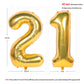 40 Inch Gold Number Balloons Helium Foil Mylar Balloon Birthday Party Banquet Decoration 21