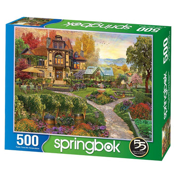 Springbok'S 500 Piece Jigsaw Puzzle Vineyard Retreat - Made In Usa