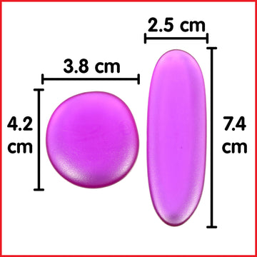 Edxeducation-13228 Junior Rainbow Pebbles - Clear Colors - Mini Jar - Ages 18M+ - Sorting And Stacking Stones - Early Math Manip
