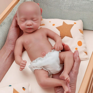 Babeside Lifelike Reborn Baby Doll Aurora - 12 Inches (Weight 3.3 Lbs. Anatomically Correct Silicone Reborn Baby Boy Realistic Newborn Baby Doll Real Life Baby Doll With Gift Box