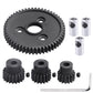 AllinRC 54T 0.8 32 Pitch Metal Steel 3956 Spur Gear with 15T 17T 19T Pinions Gear Sets Motor Gears for 1/10 Traxxas Slash 4x4 4W