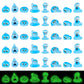 WOZADU 40 PCS Luminous Mini Resin Water Elves Figurines for Dollhouse Decoration Tiny Ghost Resin Miniature Things for Fairy Garden Micro Landscaping Decoration Cake Toppers Decor