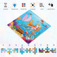 Wooden Puzzles For Toddlers 2-5 Years Old(Set Of 6), 9 Pieces Preschool Educational And Learning Animal Jigsaw Puzzle Toy Gift Set For Girls