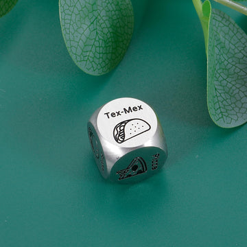 Food Decision Dice 11th Anniversary Steel Gifts 25th 50th Anniversary Day Gifts for Couple Games for Date Night Back to School S