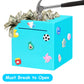 Cargooy mature-themed Piggy Bank Money Safe for mature-themeds Must Break to Open Piggy Bank-ABS Saving Box for Cash DIY Sticker Unopenable Safe Box for Everyone(4.72 inch) (Blue)