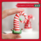 Hdcrystalgifts 4Pcs Blown Glass Christmas Figurines Ornaments Handmade Miniature Christmas Figures For Dollhouse Holiday Decorat