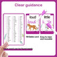 Wjpc 55 Cards, 106Pcs High Frequency Sight Words Flash Cards (Second-Grade), 1St, 2Nd, 3Rd Grade, 7,8,910,11 Years Ages Kids Boy