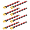 MOOKEERF 4 Pairs XT60 Plug Female and Male Connector with 150mm 12AWG Silicon Wire for RC Lipo Battery FPV Racing Drone