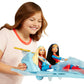 Mattel DC Super Hero Girls Wonder Woman & Invisible Jet Dolls, 19.0" Tall, Multicolor, Model DYN05