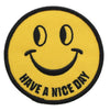 Smiley Face Have a Nice Day Iron-On Fabric Patch