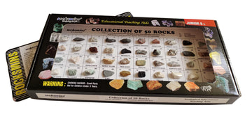 Rocksmins Ro50Wm Rocks Collection Set Of 50 School Education Igneous Sedimentary Metamorphic Samples Activity Geology Earth Scie