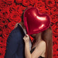 INRUI Red Rose Floral Wedding Photography Backdrop, 8x10FT Vinyl, Model RUINI_Flower034
