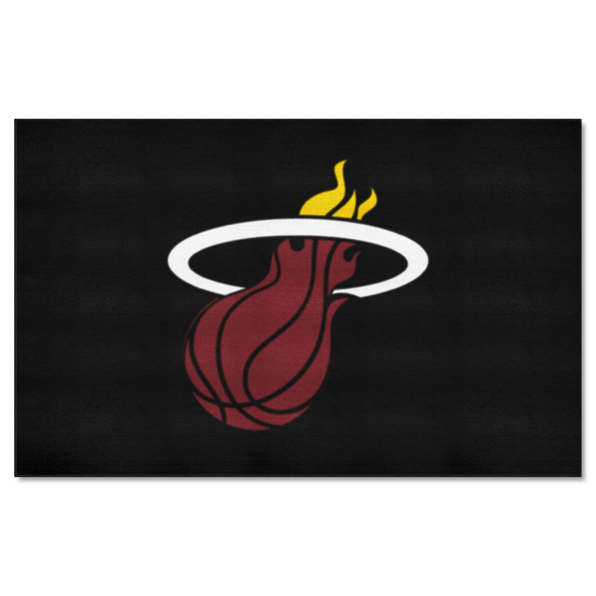 FANMATS 9316 Miami Heat Ulti-Mat Rug - 5ft. x 8ft. | Sports Fan Area Rug, Home Decor Rug and Tailgating Mat
