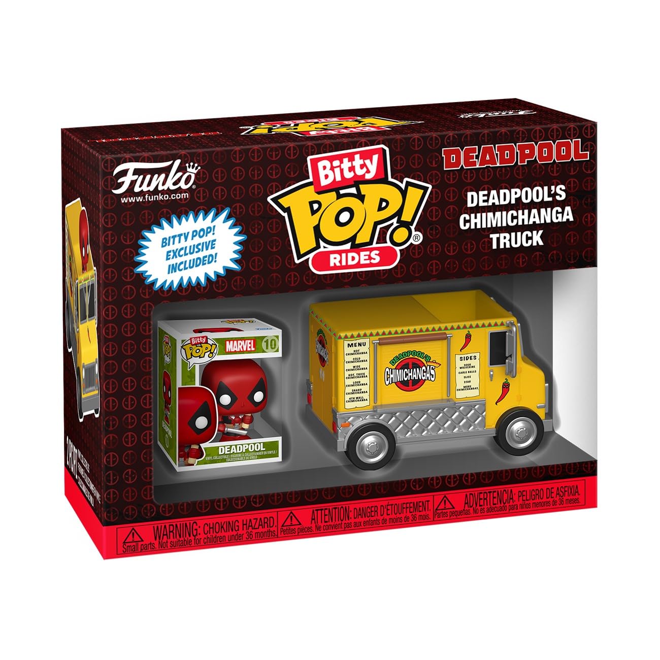 Funko Pop! Bitty Ride: Marvel - Deadpool With Chimichanga Truck
