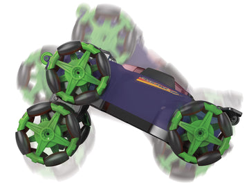 Lexibook Crosslander Flip, Remote Control car, up to 8km/h, 360 Figure, Sound and Light Effects, Smoke Jet, 6 Wheels, Rechargeab