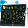 Hockvill Lcd Writing Tablet For Kids 16 Inch, Toys For Girls Boys Drawing Pad For 3 4 5 6 7 8 Year Old Kid, Toddler Magnetic Doodle Board Travel Essentials Christmas Birthday Gift For Children (Blue)